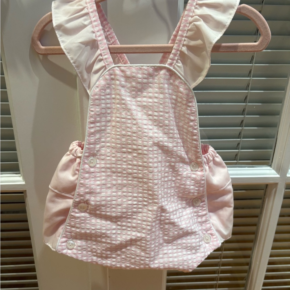Pink Ruffled Baby Romper